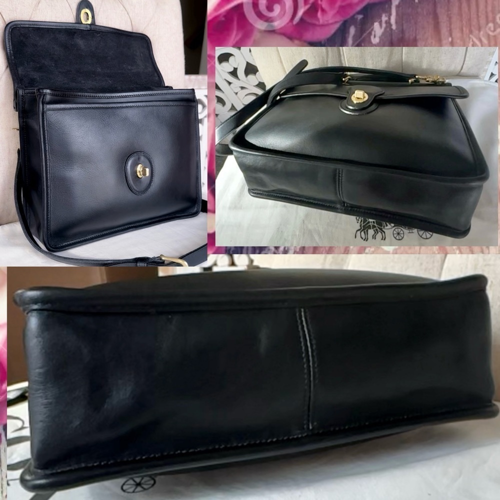 COACH VINTAGE WILLIS BLACK CROSSBODY BAG 9927 - Picture 11 of 14